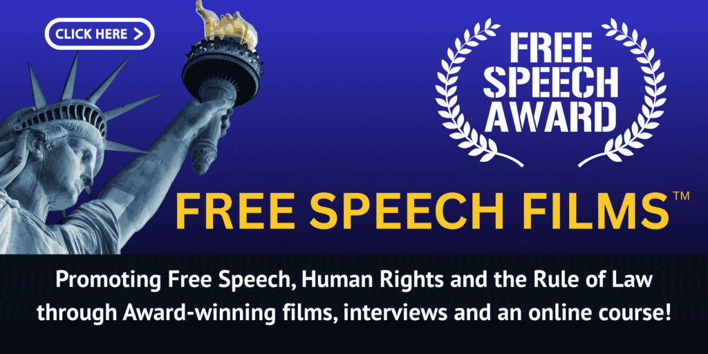 FREE SPEECH AWARD BANNER
